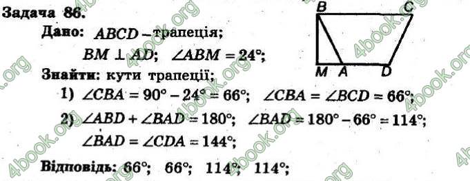 Відповіді Збірник Геометрія 8 клас Мерзляк 2009. ГДЗ