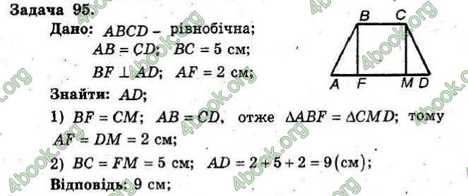 Відповіді Збірник Геометрія 8 клас Мерзляк 2009. ГДЗ