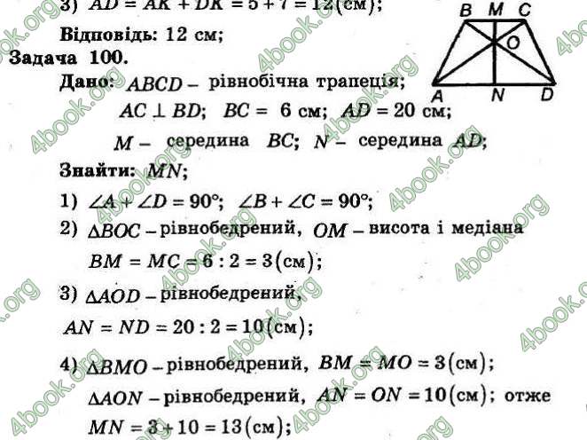 Відповіді Збірник Геометрія 8 клас Мерзляк 2009. ГДЗ