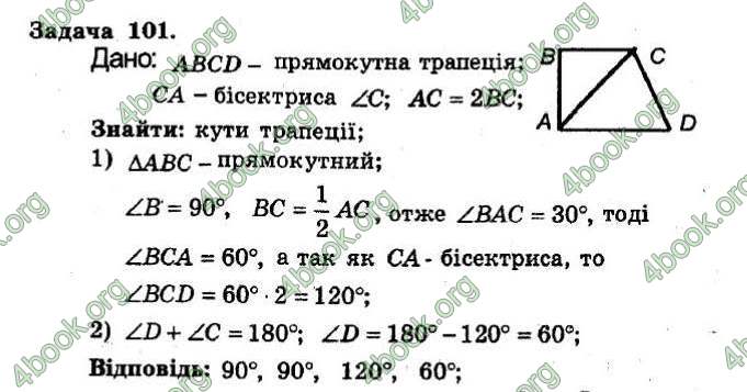 Відповіді Збірник Геометрія 8 клас Мерзляк 2009. ГДЗ