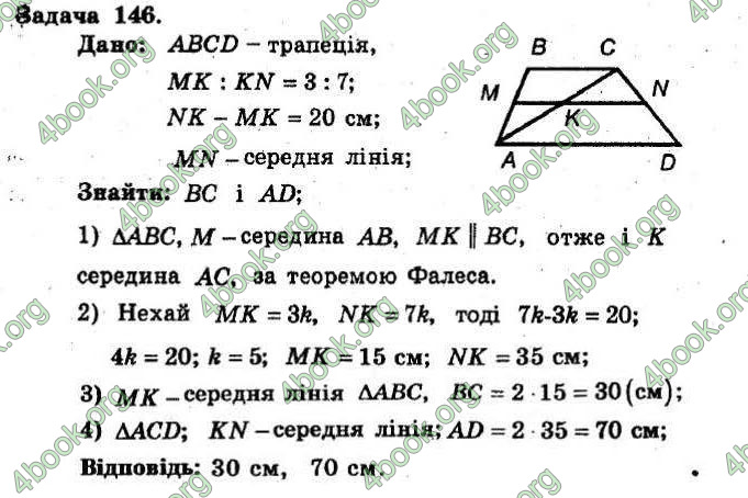 Відповіді Збірник Геометрія 8 клас Мерзляк 2009. ГДЗ