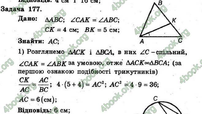 Відповіді Збірник Геометрія 8 клас Мерзляк 2009. ГДЗ