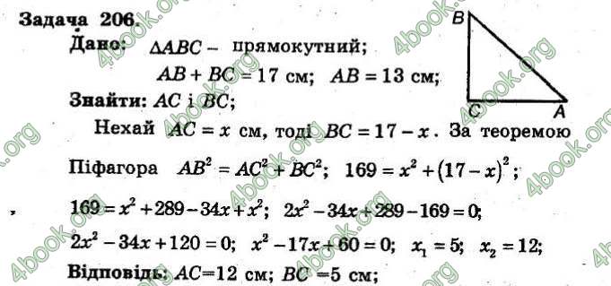 Відповіді Збірник Геометрія 8 клас Мерзляк 2009. ГДЗ