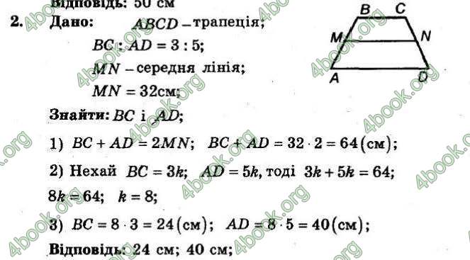 Відповіді Збірник Геометрія 8 клас Мерзляк 2009. ГДЗ