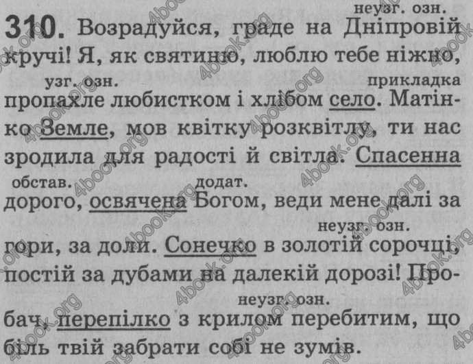 Відповіді Рідна мова 8 клас Глазова 2008. ГДЗ