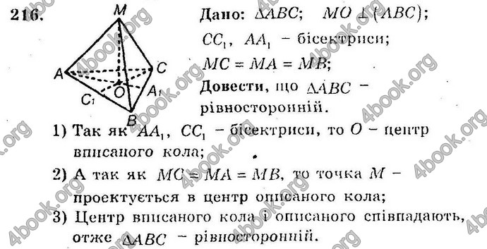 Відповіді Збірник Геометрія 10 клас Мерзляк. ГДЗ