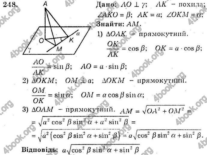 Відповіді Збірник Геометрія 10 клас Мерзляк. ГДЗ