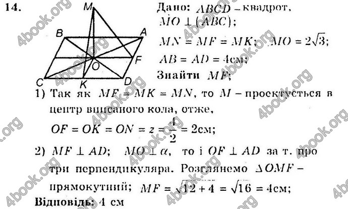 Відповіді Збірник Геометрія 10 клас Мерзляк. ГДЗ