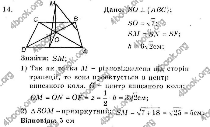 Відповіді Збірник Геометрія 10 клас Мерзляк. ГДЗ