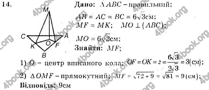 Відповіді Збірник Геометрія 10 клас Мерзляк. ГДЗ