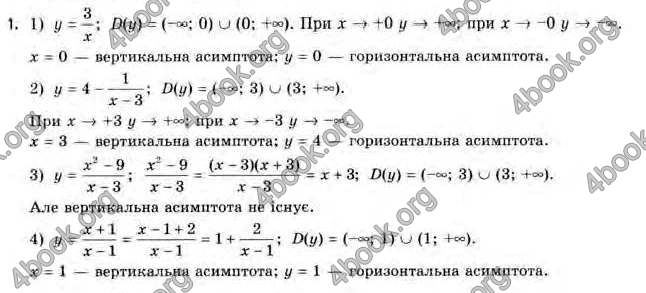 Відповіді Алгебра 11 клас Нелін. ГДЗ