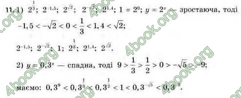 Відповіді Алгебра 11 клас Нелін. ГДЗ