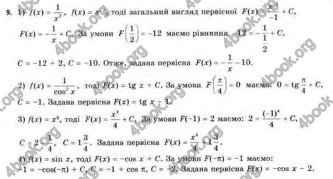 Відповіді Алгебра 11 клас Нелін. ГДЗ