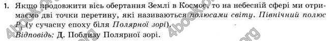 Відповіді Астрономія 11 клас Пришляк. ГДЗ