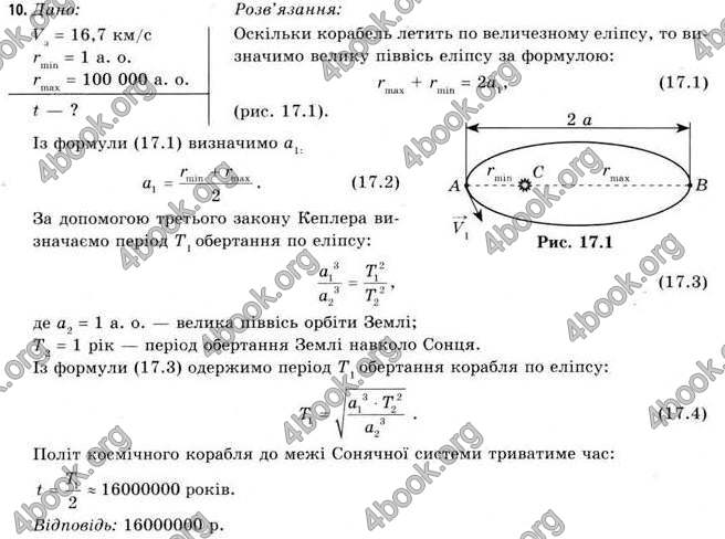 Відповіді Астрономія 11 клас Пришляк. ГДЗ