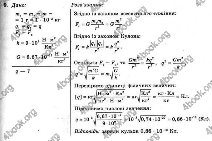 Відповіді Фізика 11 клас Коршак. ГДЗ