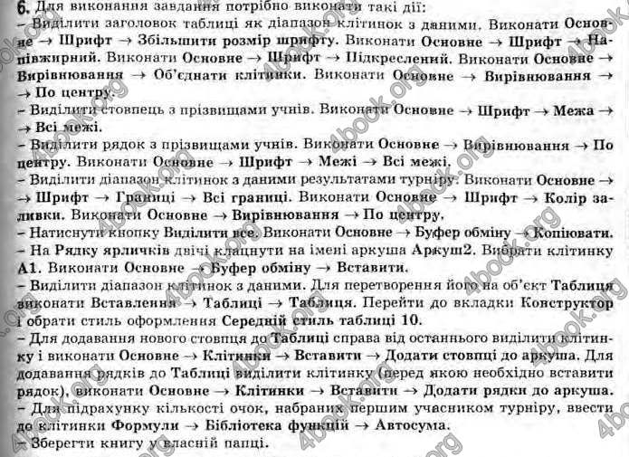 Відповіді Інформатика 11 клас Ривкінд. ГДЗ