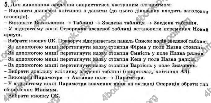 Відповіді Інформатика 11 клас Ривкінд. ГДЗ