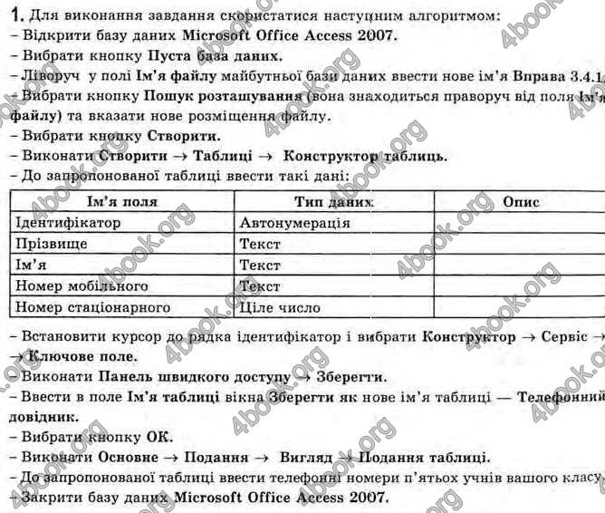 Відповіді Інформатика 11 клас Ривкінд. ГДЗ