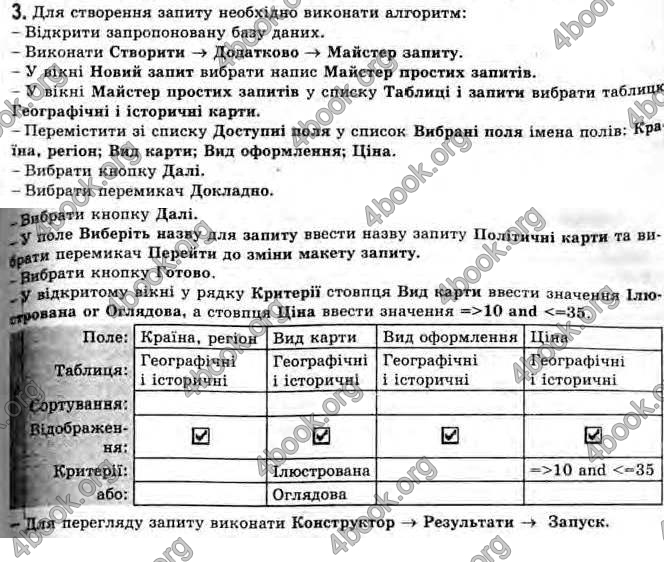 Відповіді Інформатика 11 клас Ривкінд. ГДЗ