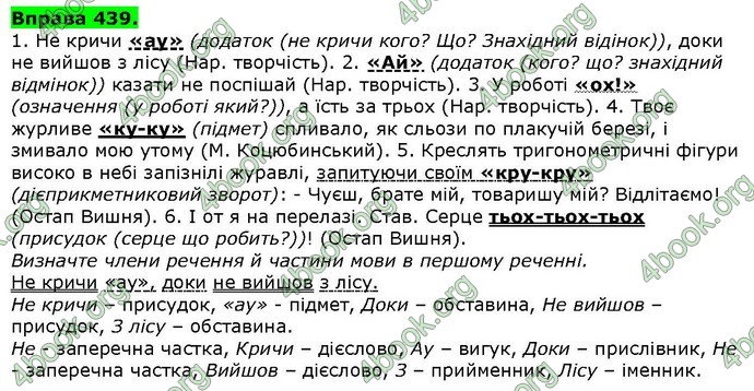 Ответы Українська мова 7 класс Заболотний. ГДЗ (Рус.)