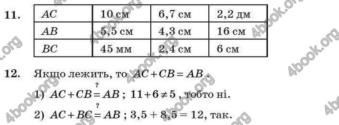 Відповіді Геометрія 7 клас Бурда 2008