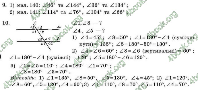 Відповіді Геометрія 7 клас Бурда 2008