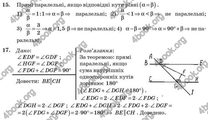 Відповіді Геометрія 7 клас Бурда 2008