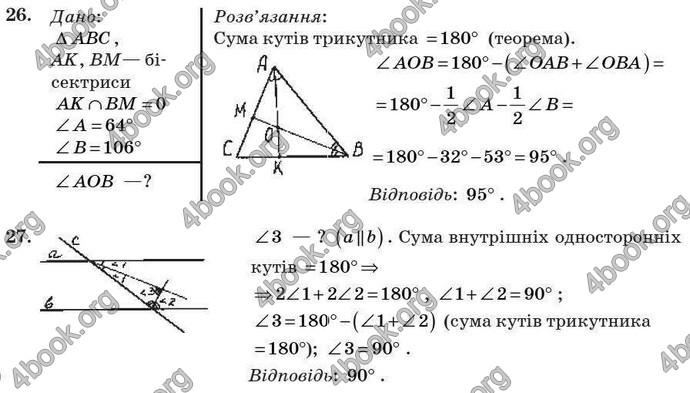 Відповіді Геометрія 7 клас Бурда 2008