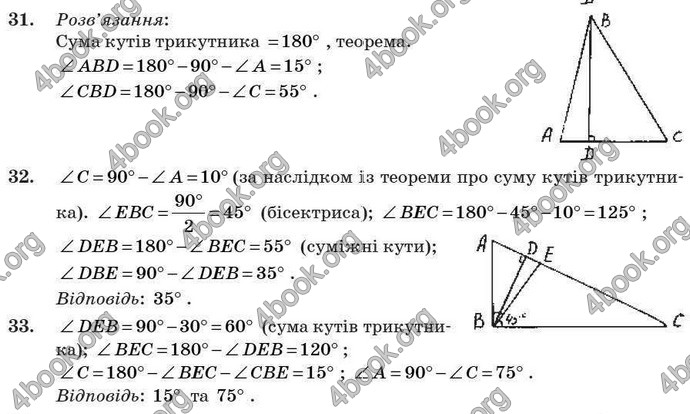 Відповіді Геометрія 7 клас Бурда 2008