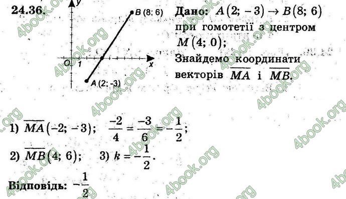 Відповіді Геометрія 9 клас Мерзляк 2017 (Погл.). ГДЗ