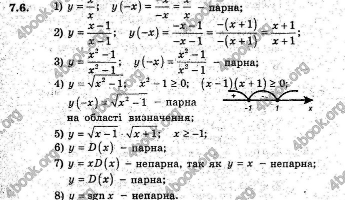 Відповіді Алгебра 9 клас Мерзляк (Погл.) 2009. ГДЗ