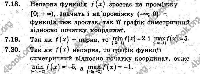 Відповіді Алгебра 9 клас Мерзляк (Погл.) 2009. ГДЗ