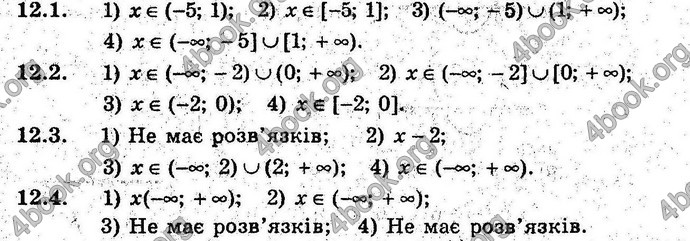 Відповіді Алгебра 9 клас Мерзляк (Погл.) 2009. ГДЗ