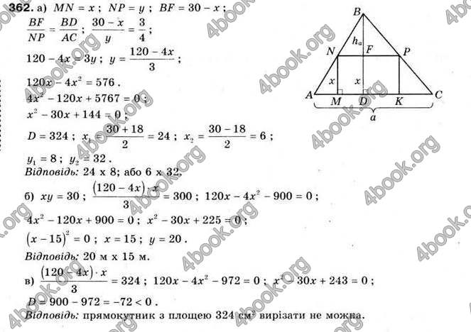 Відповіді Алгебра 9 клас Мальований 2009. ГДЗ