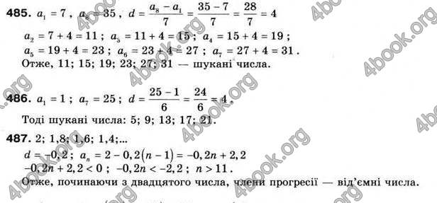 Відповіді Алгебра 9 клас Мальований 2009. ГДЗ