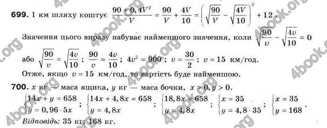 Відповіді Алгебра 9 клас Мальований 2009. ГДЗ