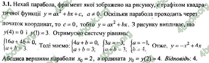 Відповіді Збірник ДПА Математика 9 клас Мерзляк 2018