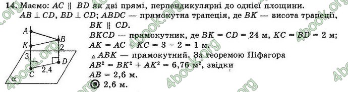 Відповіді Геометрія 10 клас Погорєлов. ГДЗ