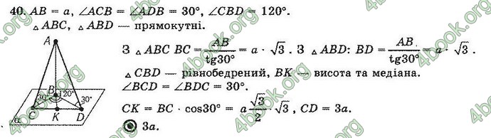 Відповіді Геометрія 10 клас Погорєлов. ГДЗ