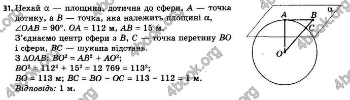 Відповіді Геометрія 11 клас Апостолова. ГДЗ