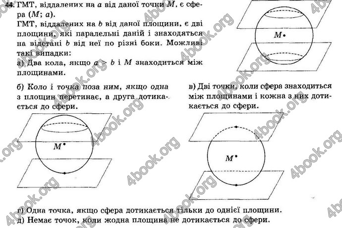 Відповіді Геометрія 11 клас Апостолова. ГДЗ