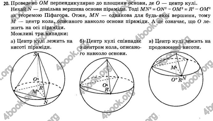 Відповіді Геометрія 11 клас Апостолова. ГДЗ