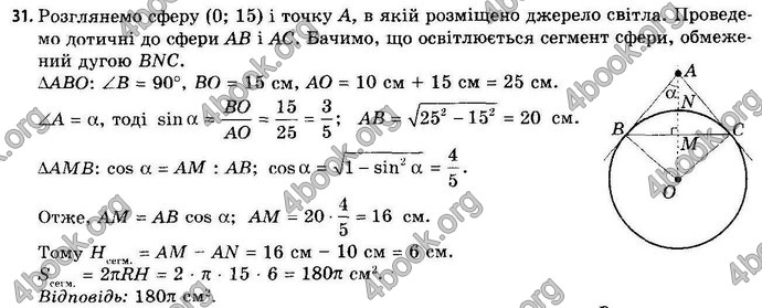 Відповіді Геометрія 11 клас Апостолова. ГДЗ