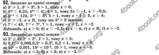 Відповіді Математика 11 клас Бевз. ГДЗ