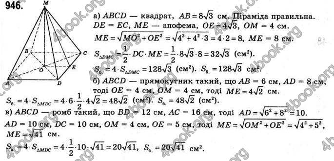 Відповіді Математика 11 клас Бевз. ГДЗ