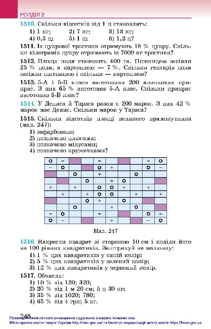 Математика 5 клас Істер 2018