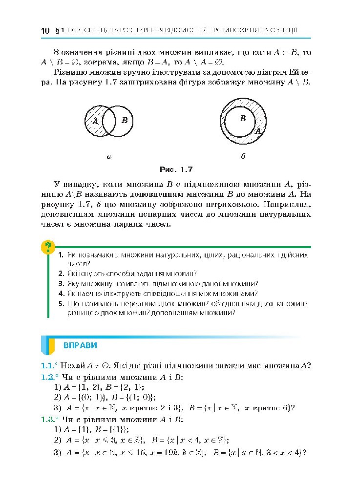 Алгебра 10 клас Мерзляк 2018 (Проф.)