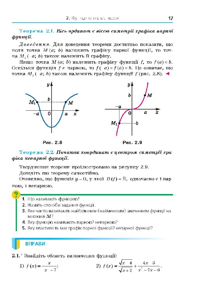 Алгебра 10 клас Мерзляк 2018 (Проф.)