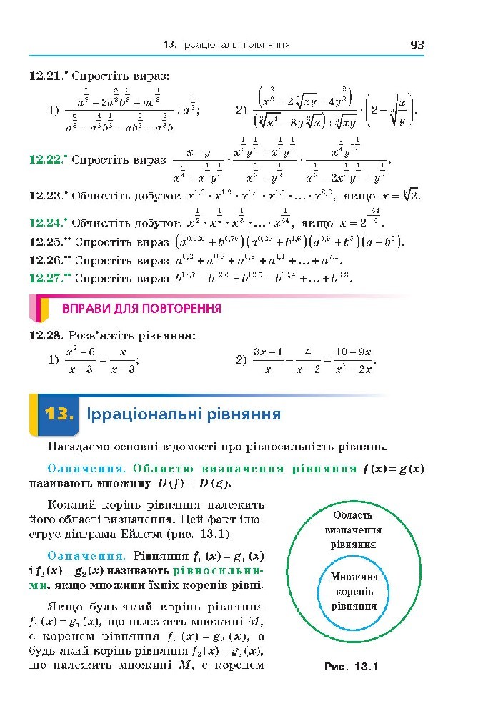 Алгебра 10 клас Мерзляк 2018 (Проф.)